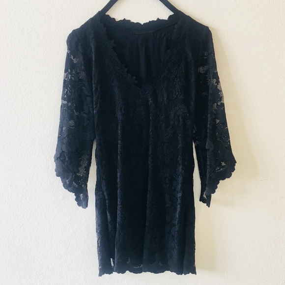 OLVI’S Night Out Lace Collection Black Mini Dress - Picture 2 of 8